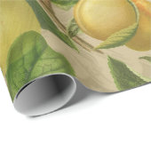 Macaw Blue Yellow Tropical Dschungel Antique Geschenkpapier (Rolleneckpunkt)