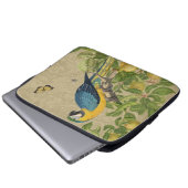 Macaw Blue Yellow Tropical Dschungel Antique Laptopschutzhülle (Vorne Knopf)