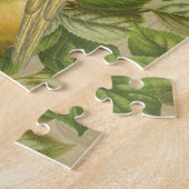 Macaw Blue Yellow Tropical Dschungel Antique Puzzle (Seite)