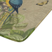 Macaw Blue Yellow Tropical Dschungel Antique Schneidebrett (Ecke)