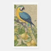 Macaw Blue Yellow Tropical Dschungel Antique Serviette (Vorderseite)