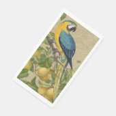 Macaw Blue Yellow Tropical Dschungel Antique Serviette (Ecke)