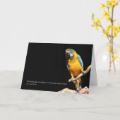Macaw Card für Jeder Anlass Karte (Gelbe Blume)