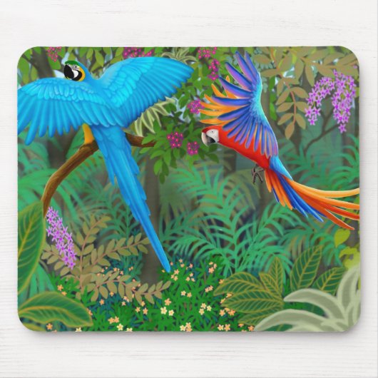 Macaw-Dschungel Mousepad (Vorne)