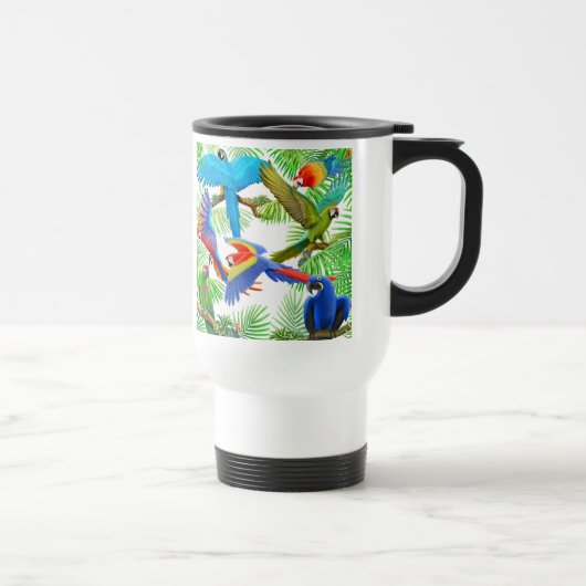 Macaw-Dschungel-Reise-Tasse Reisebecher (Rechts)