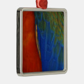 Macaw Feathers Ornament Aus Metall (Rechts)