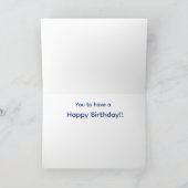 Macaw Flying Birthday Card Karte (Innenseite)