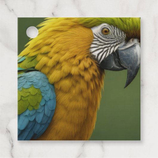 Macaw Geschenkanhänger (Vorderseite)