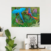 Macaw Jungle Poster (Heimbüro)