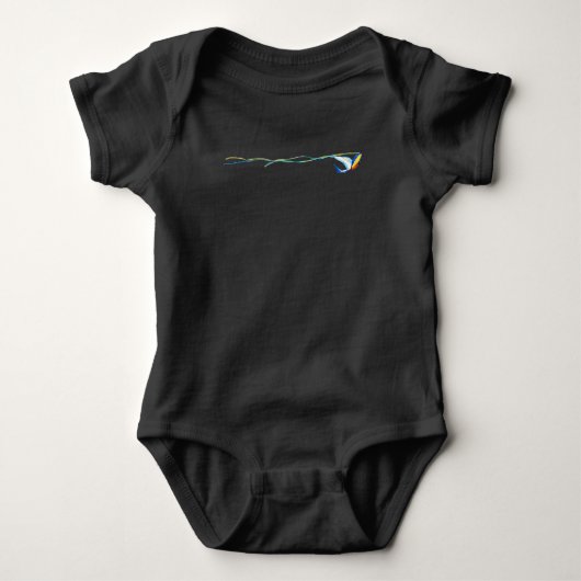 Macaw Kite Baby Strampler (Vorderseite)