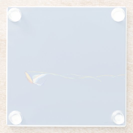 Macaw Kite Glasuntersetzer (Rückseite)