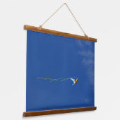 Macaw Kite Wandteppich Mit Holzrahmen (Gewinkelt)