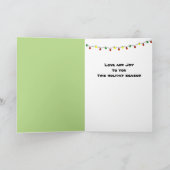 Macaw-Kumpel-Weihnachtskarte, Umschläge Feiertagskarte (Innenseite)