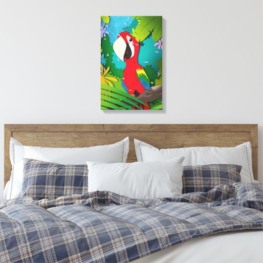 Macaw Leinwanddruck (Insitu (Schlafzimmer))
