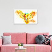 Macaw Leinwanddruck (Insitu (Wohnzimmer))