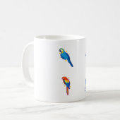 Macaw Papagei Delight � Art Süße Tier Kaffeetasse (Vorderseite Links)