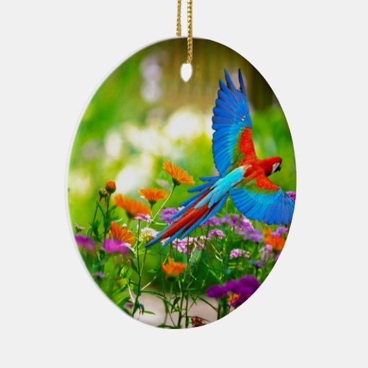 Macaw-Papagei Keramik Ornament (Rechts)