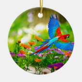 Macaw-Papagei Keramik Ornament (Vorne)