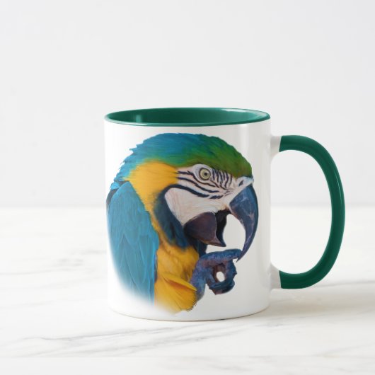 Macaw-Papagei, kundengerechte Tasse (Rechts)