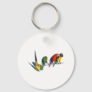 Macaw-Papagei Schlüsselanhänger