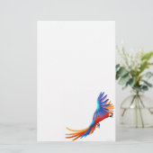 Macaw-Papageien-Briefpapier Briefpapier (Stehend Vorderseite)