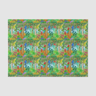 Macaw-Papageien-Dschungel-Kunst-Seidenpapier Seidenpapier