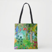 Macaw-Papageien-Dschungel-Kunst-Taschen-Tasche Tasche (Vorderseite)