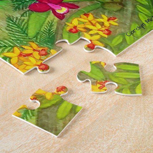 Macaw-Papageien-tropischer Dschungel-Puzzle Puzzle (Seite)