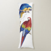 Macaw-Papageien-Vogel-Tier-Tier-Körper-Kissen Seitenschläferkissen (Vorderseite Vertikal)