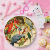 Macaw-Papageien-Vogel-Tier-Tier-Papier-Teller Pappteller (Party)