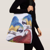 Macaw-Papageien-Vogel-Tier-Tier-Taschen-Tasche Tragetaschen Mit Langen Trägern (Von Nahem)