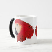 Macaw-Papageien-Vogel-verwandelnde Tasse (Vorderseite Links)