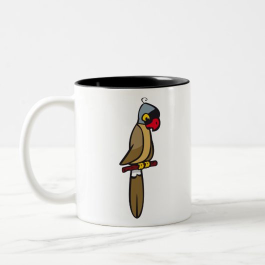 Macaw Parrot 2 Zweifarbige Tasse (Links)