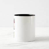 Macaw Parrot 2 Zweifarbige Tasse (Mittel)