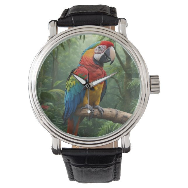 Macaw Parrot Armbanduhr (Vorderseite)
