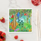 Macaw Parrot Art Jungle Papier Napkins Serviette (Beispiel)
