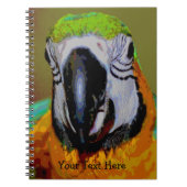 Macaw Parrot Bird Art Notizblock (Vorderseite)