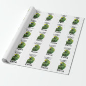 Macaw Parrot Bird Chatterbox Funny Birthday Geschenkpapier (Ungerollt)