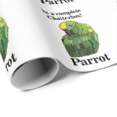 Macaw Parrot Bird Chatterbox Funny Birthday Geschenkpapier (Rolleneckpunkt)