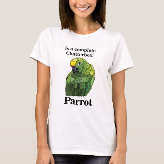Macaw Parrot Bird Chatterbox Funny T-Shirt (Vorderseite)