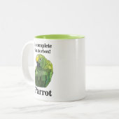 Macaw Parrot Bird Chatterbox Funny Zweifarbige Tasse (Vorderseite Links)