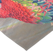 Macaw Parrot Bird Orchid Flower Table Runner Mittelgroßer Tischläufer (Ecke)