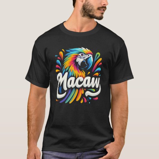 Macaw Parrot Bird T-Shirt (Vorderseite)