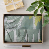 Macaw Parrot Blaugelbe Blüte tropisch Seidenpapier (Geschenk)