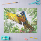 Macaw Parrot Blaugelbe tropische Wasserfarbe Seidenpapier (Basteln)