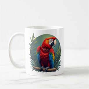 Macaw Parrot Coffee Tasse - farbenfroher tropische