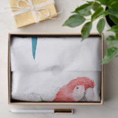 Macaw Parrot Eucalyptus Watercolor Seidenpapier (Geschenk)