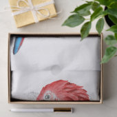 Macaw Parrot Eucalyptus Watercolor Seidenpapier (Geschenk)