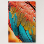 Macaw Parrot Feathers up Nah Puzzle (Vertikal)