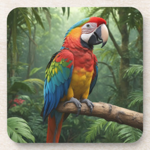 Macaw Parrot Getränkeuntersetzer